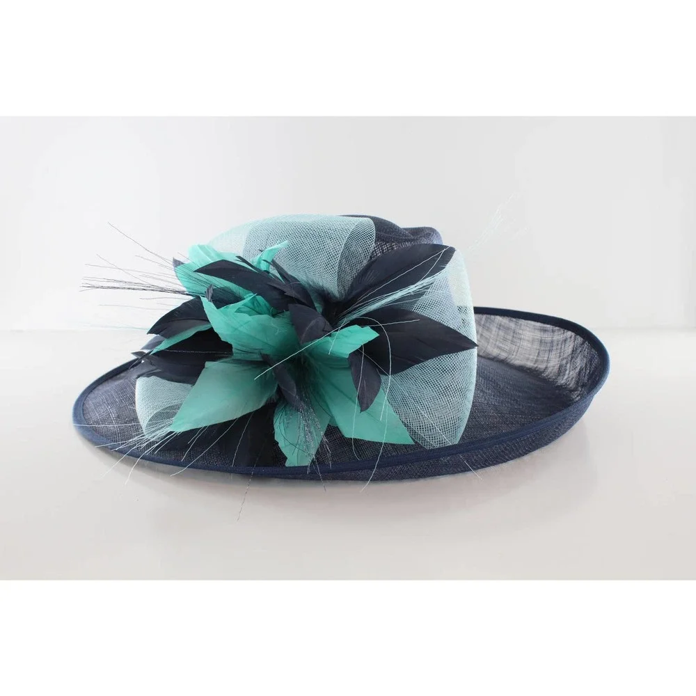 Bellissima Dressy Spring Easter Church Derby Hat $148 Tags #HT191 - Picture 2 of 6